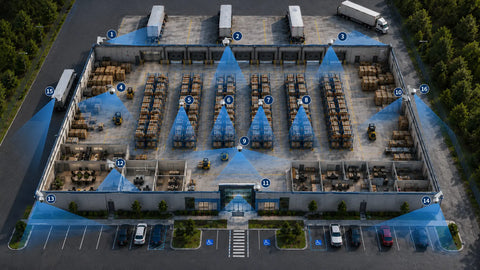 How Many Cameras Does a 20,000 Sq Ft Warehouse Need on Site?