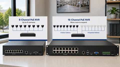 8-Channel vs 16-Channel PoE NVR: Which Recorder Should You Buy?