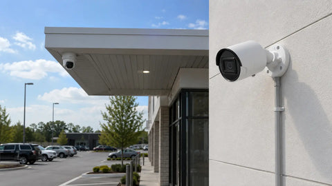 Bullet vs Turret Cameras for Parking Lots: Match the View to Risk
