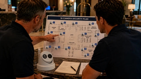 Hotel Security Camera System: Price the Guest Journey, Not Just 16 Cameras