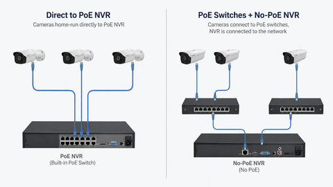 PoE NVR vs No-PoE NVR: Which Is Better for Your Camera System?