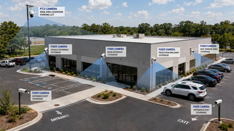 PTZ vs Fixed Security Camera for Parking Lots: Which Should You Buy?