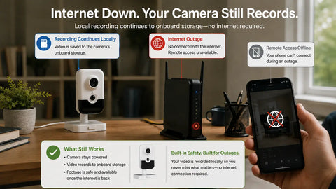 Can Security Cameras Record Without Internet?