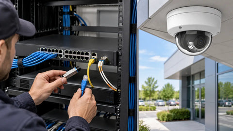 SFP vs RJ45 Uplink for PoE Camera Switches: Which Should You Use?