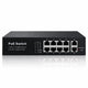 8-Port PoE+ Switch with 2 Uplinks, 150W, Fast Ethernet