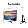 Front view of a sleek, ultra-thin 22-inch Full HD 1080P LED computer monitor displaying a clear multi-channel security camera live feed on a tech desk