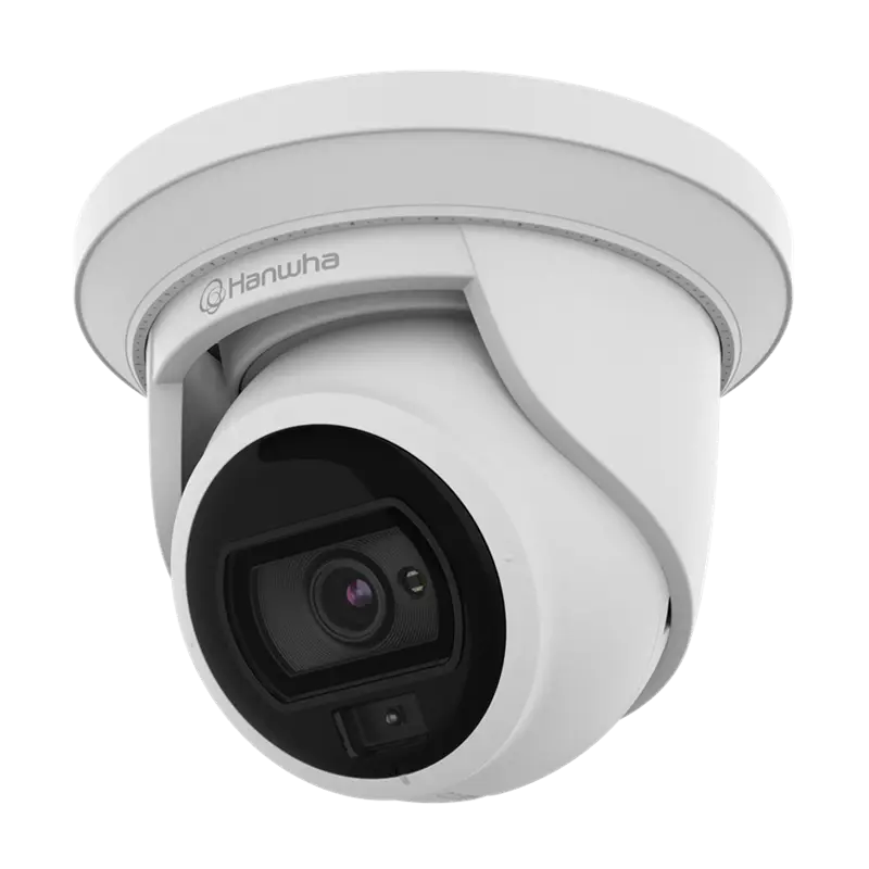 ANE-L7012R 4MP super-compact IR Flateye camera with True WDR, intelligent analytics, WiseStream II compression, PoE support, and IP67 IK10 protection.