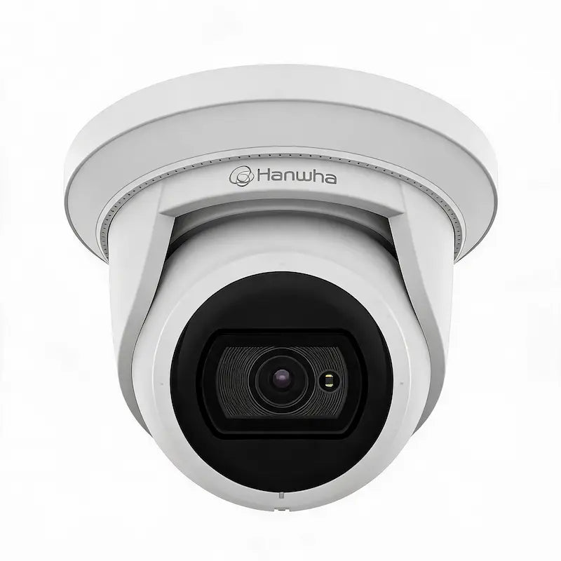 ANE-L7012R 4MP super-compact IR Flateye camera with True WDR, intelligent analytics, WiseStream II compression, PoE support, and IP67 IK10 protection.
