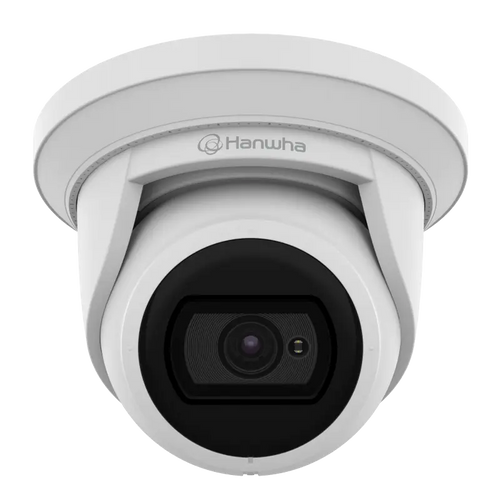 ANE-L7012R 4MP super-compact IR Flateye camera with True WDR, intelligent analytics, WiseStream II compression, PoE support, and IP67 IK10 protection.