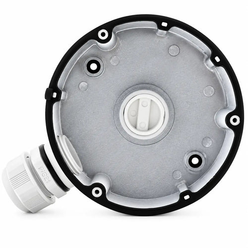 CB110 DS-1280ZJ-DM18 white aluminum conduit base and junction box for compatible fixed-lens mini dome security cameras