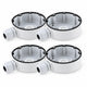 CB130T DS-1280ZJ-DM8 Junction Box for Turret Cameras 4-Pack