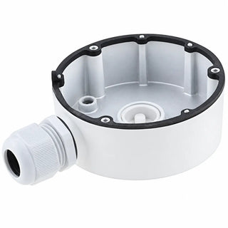 CB130T DS-1280ZJ-DM8 weatherproof junction boxes for compatible turret security cameras, supplied as a 4-pack for wall or ceiling mounting