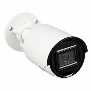 DS-2CD2043G2-I 4MP bullet camera with human and vehicle detection monitoring a commercial warehouse perimeter
