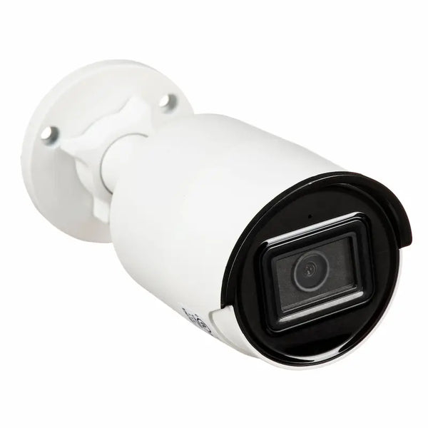 DS-2CD2043G2-I 4MP bullet camera with human and vehicle detection monitoring a commercial warehouse perimeter