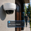 DS-2CD2143G2-IU smart security camera sending instant human detection alerts to a mobile device for enhanced property protection