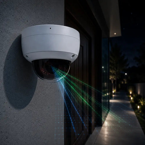 DS-2CD2143G2-IU 4MP dome security camera with EXIR 2.0 infrared night vision delivering clear monitoring up to 100 feet