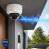 DS-2CD2147G2-LSU security camera with built-in microphone for synchronized audio and video recording