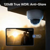 DS-2CD2183G2-IU 4K security camera featuring 120dB True WDR technology for clear images in bright sunlight and high-contrast lighting