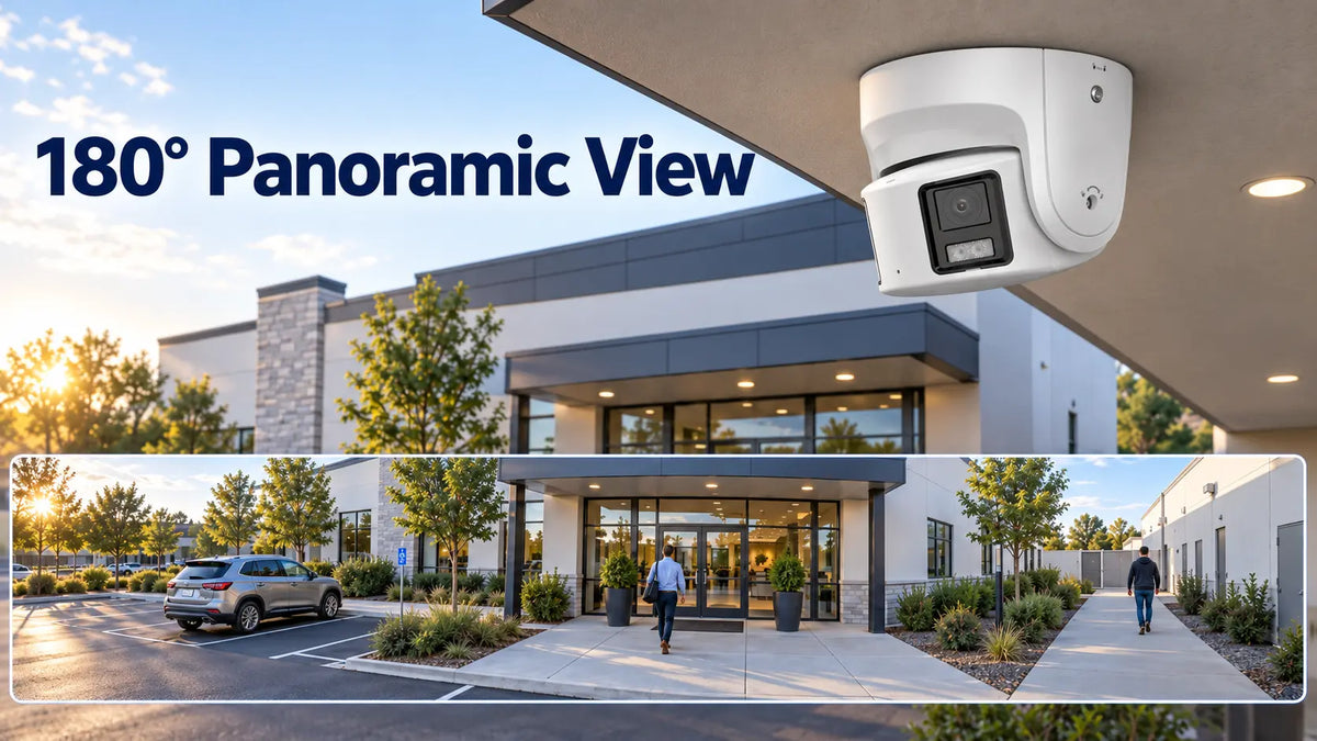 DS-2CD3387G2P-LSU/SL 8MP 180° Panoramic ColorVu Turret Camera 4mm Product detail 1