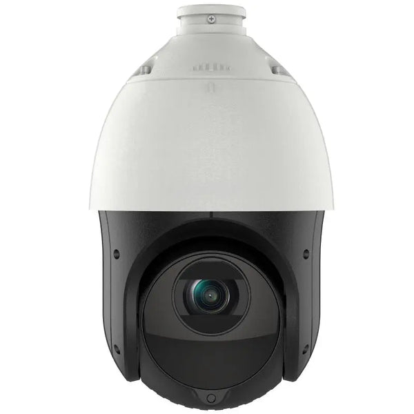 DS-2DE4425IW-DE 4MP AcuSeek 25X DarkFighter PTZ camera monitoring a commercial parking lot