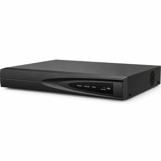 DS-7604NI-Q1/4P 4-channel PoE NVR with 8MP recording, single-bay storage, and 4K output for small commercial surveillance systems.