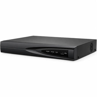 DS-7608NI-Q1/8P 8-channel PoE NVR with 8MP recording, single-bay storage, and 4K output for small commercial surveillance systems.