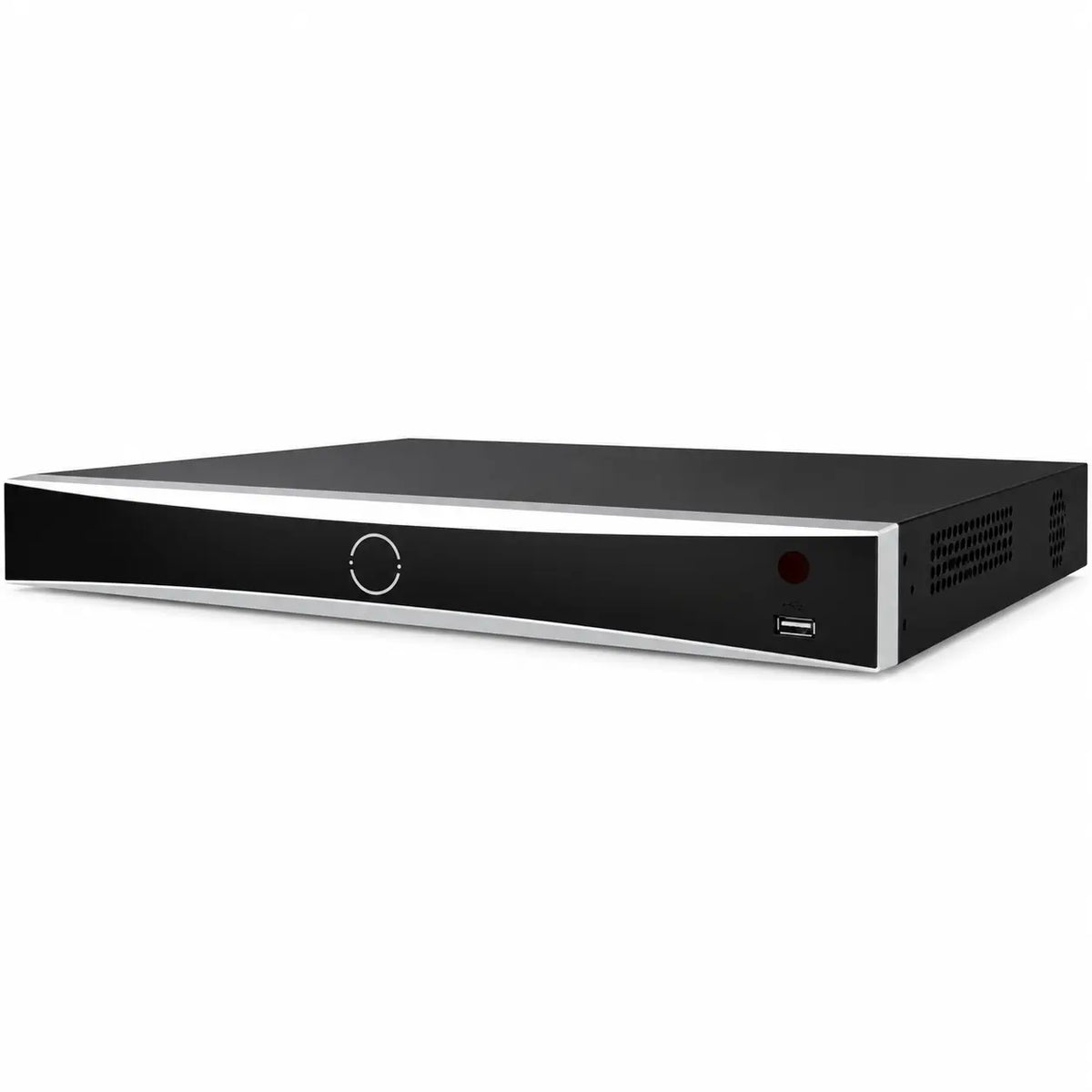DS-7608NXI-K2/8P 8-channel AcuSense PoE NVR with dual SATA storage and 4K output for commercial surveillance systems.
