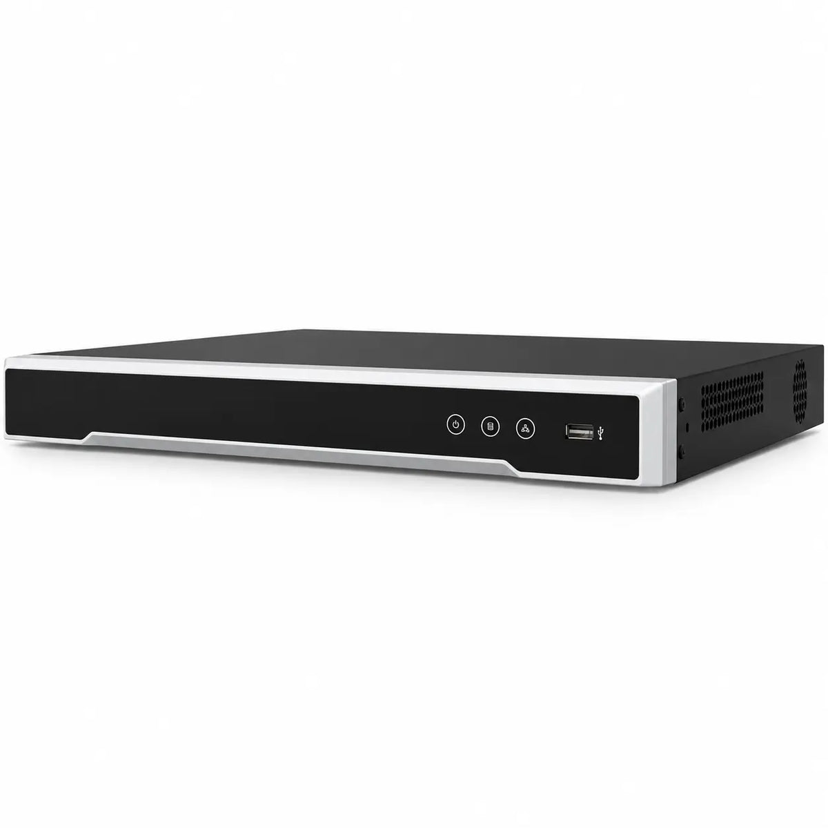 DS-7616NI-Q2/16P 16-channel PoE NVR with dual SATA storage and 4K output for commercial surveillance installations.