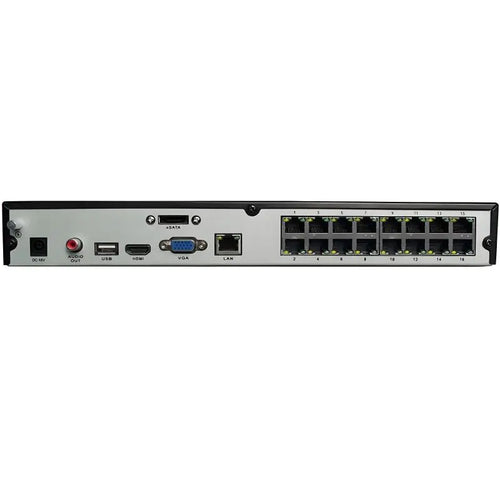 DS-7632NI-K2/16P 32-Channel 4K NVR with 16 PoE Ports and 2-Bay HDD Slots, Hik-Compatible Professional Surveillance Hardware