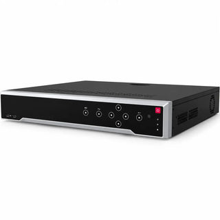 DS-7732NI-K4/16P 32-channel NVR with 16 PoE ports, four SATA bays, and 4K output for larger commercial surveillance systems.