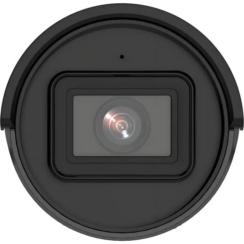 H-Series DS-2CD2043G2-IU unbranded white outdoor 4MP mini bullet PoE IP camera with integrated 4mm lens and EXIR 2.0 black front face