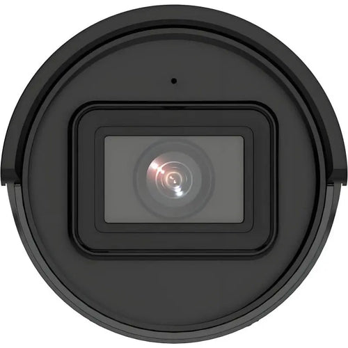 H-Series DS-2CD2043G2-IU unbranded white outdoor 4MP mini bullet PoE IP camera with integrated 4mm lens and EXIR 2.0 black front face