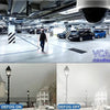 H-Series DS-2DE2A404IW-DE3 unbranded white and black outdoor 4MP mini PTZ dome IP camera with 4x motorized optical zoom lens, clear bubble dome, and IR illuminators