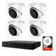 IK-4244TH-MH/P 4-Camera 4MP PoE Turret Security System with 2TB HDD