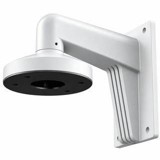 PC155 DS-1473ZJ-155 white aluminum wall mount bracket for compatible dome and turret security cameras with an extended mounting arm