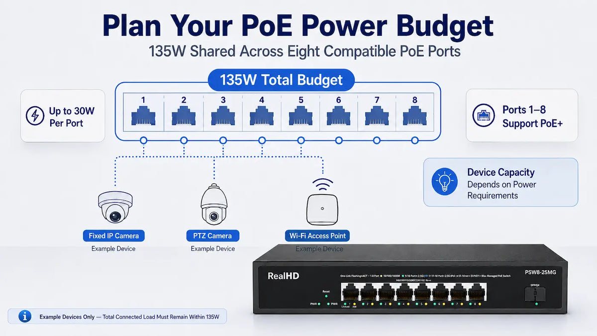 PSW8-25MG 8-Port 2.5G Managed PoE+ Switch 10G SFP+ 135W Product detail 3