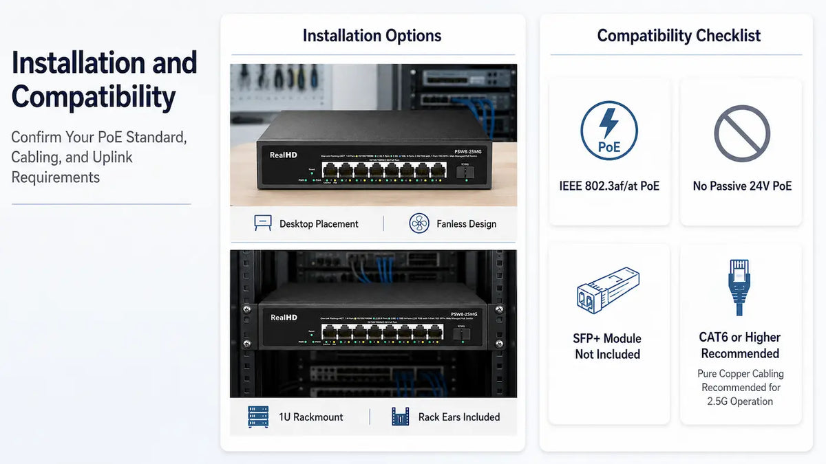 PSW8-25MG 8-Port 2.5G Managed PoE+ Switch 10G SFP+ 135W Product detail 6