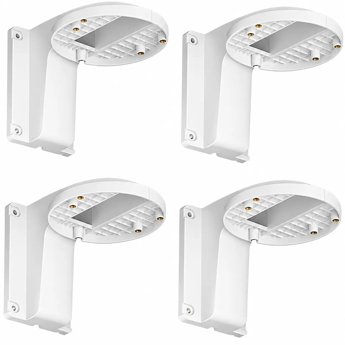 WM110 DS-1258ZJ white plastic indoor wall mount brackets for compatible fixed-lens dome security cameras, 4-pack